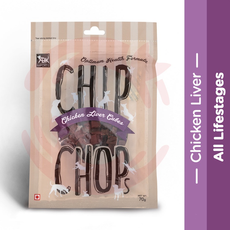 Chip Chops Dog Treats – Chicken Liver Cubes – 70 gm
