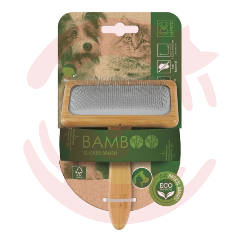 M-Pets Bamboo Slicker Brush|M