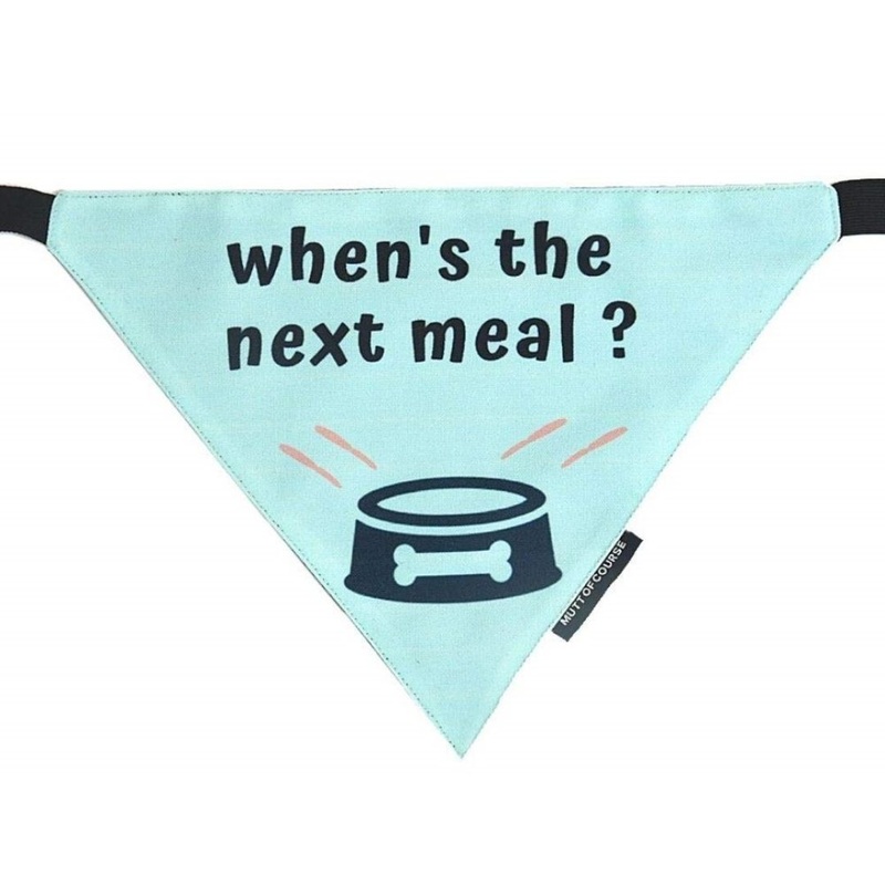 Mutt Of Course Dog Bandana – When’s the Next Meal