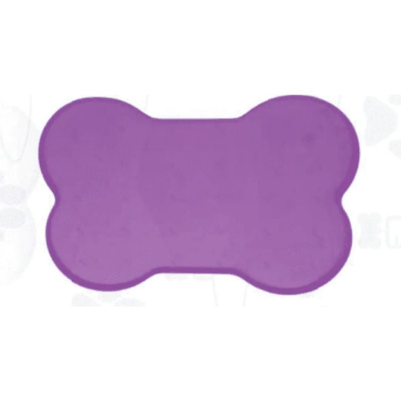 Basil Food Bowl Mat Silicon – Bone Shaped (Assorted Colors)