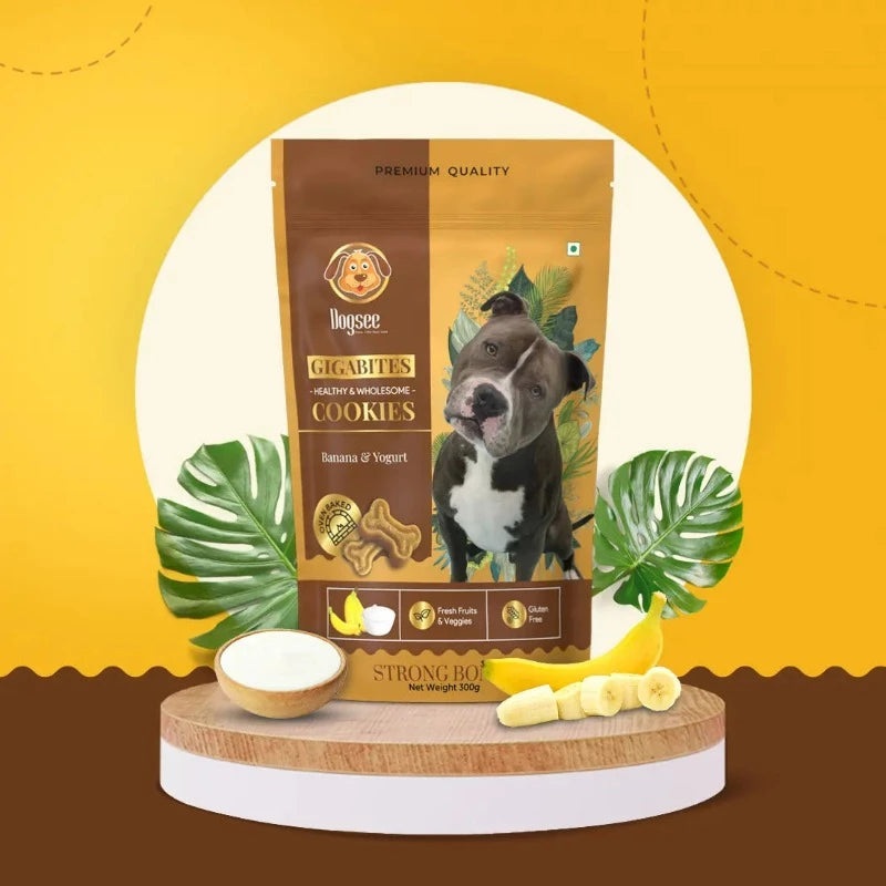 Dogsee Gigabytes – Cookies for Dogs – Banana Yogurt