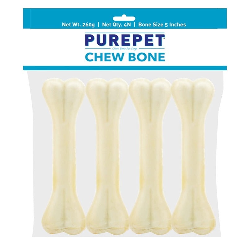 Purepet Dog Treats – Pressed Chew Bones (Pack of 4 bones)