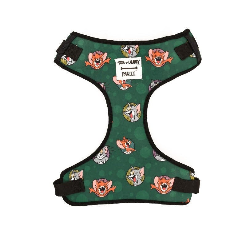 Tom and Jerry Harness for Dogs and Cats  Happy Green