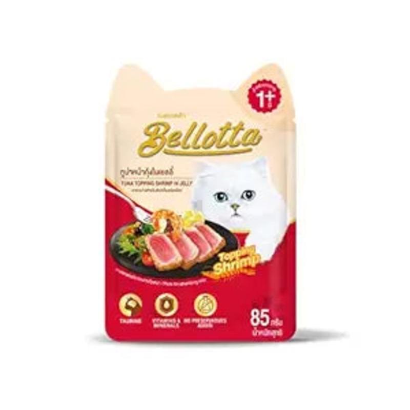 Bellotta Premium Wet Cat Food – Tuna Topping Shrimp in Jelly