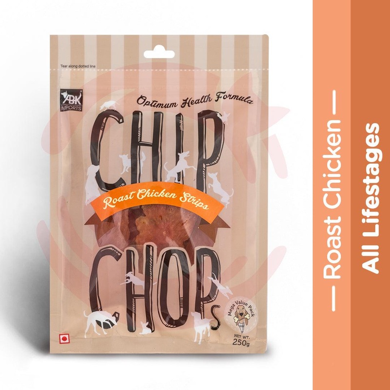 Chip Chops Dog Treats – Roast Chicken Strips