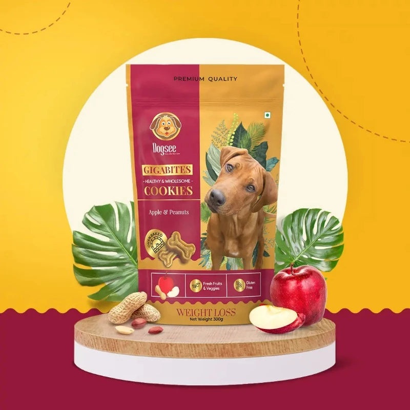Dogsee Gigabytes – Cookies for Dogs – Apple and Peanut