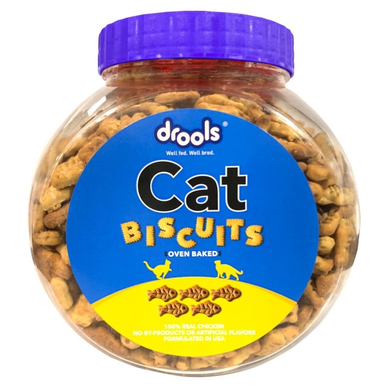 Drools Cat Treats – Real Chicken Biscuits 400g