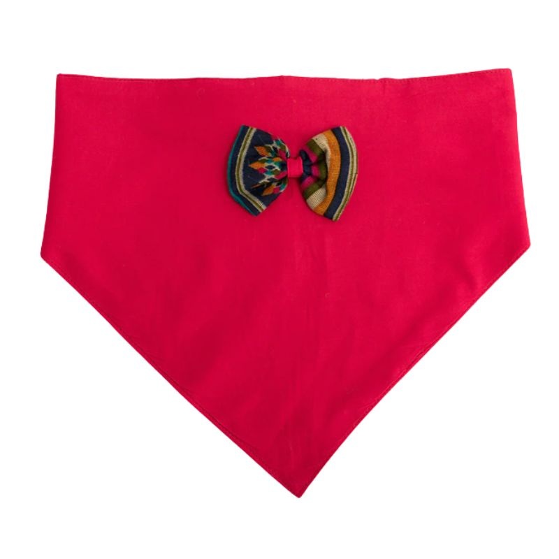 Furbuddies Bandana with Bowtie For Dogs – Magenta