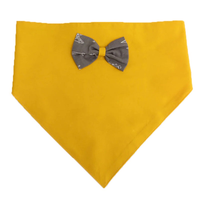Furbuddies Bandana with Bowtie for Dogs – Sunshine Yellow