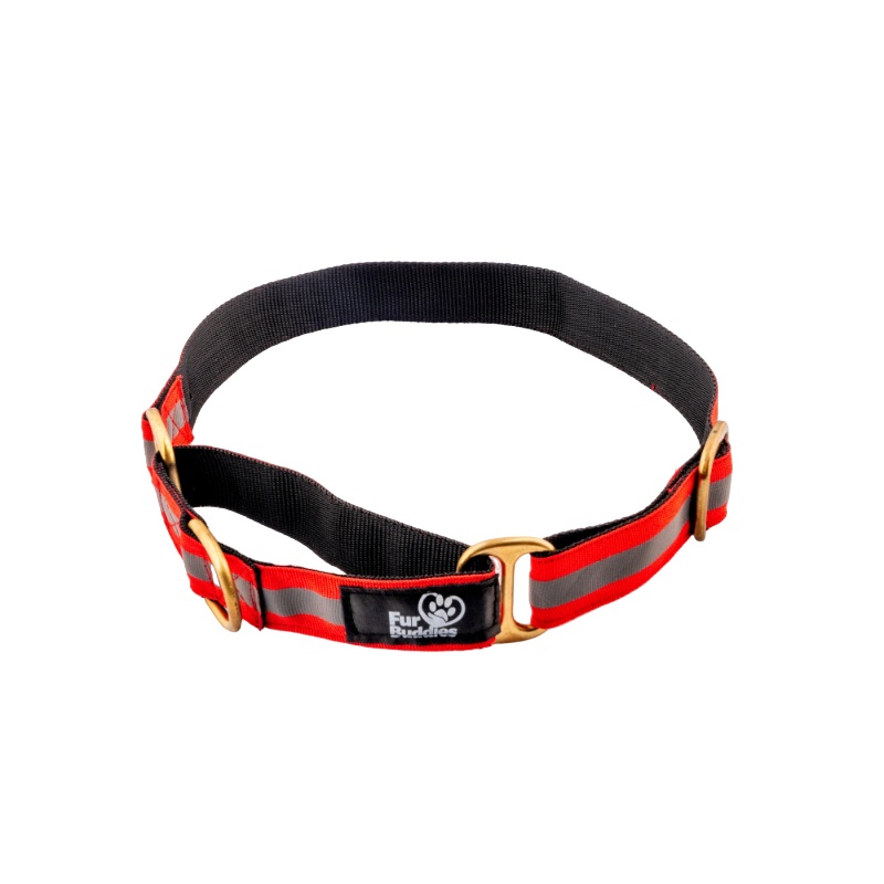 Furbuddies Martingale Collar For Dogs – Red Reflective