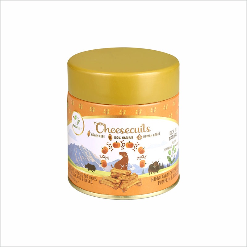 Pawfect Dog Treats – Grain Free Biscuits with Pumpkin & Flaxseed (100g)