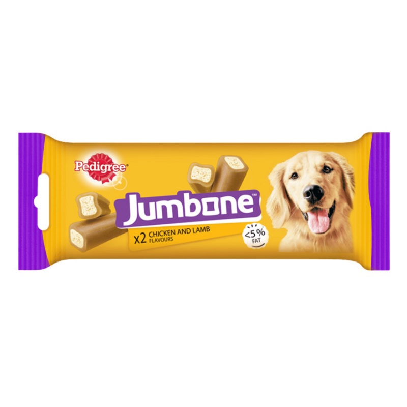 Pedigree Dog Treats Jumbone For Medium & Large Breeds – Chicken & Lamb (180g)