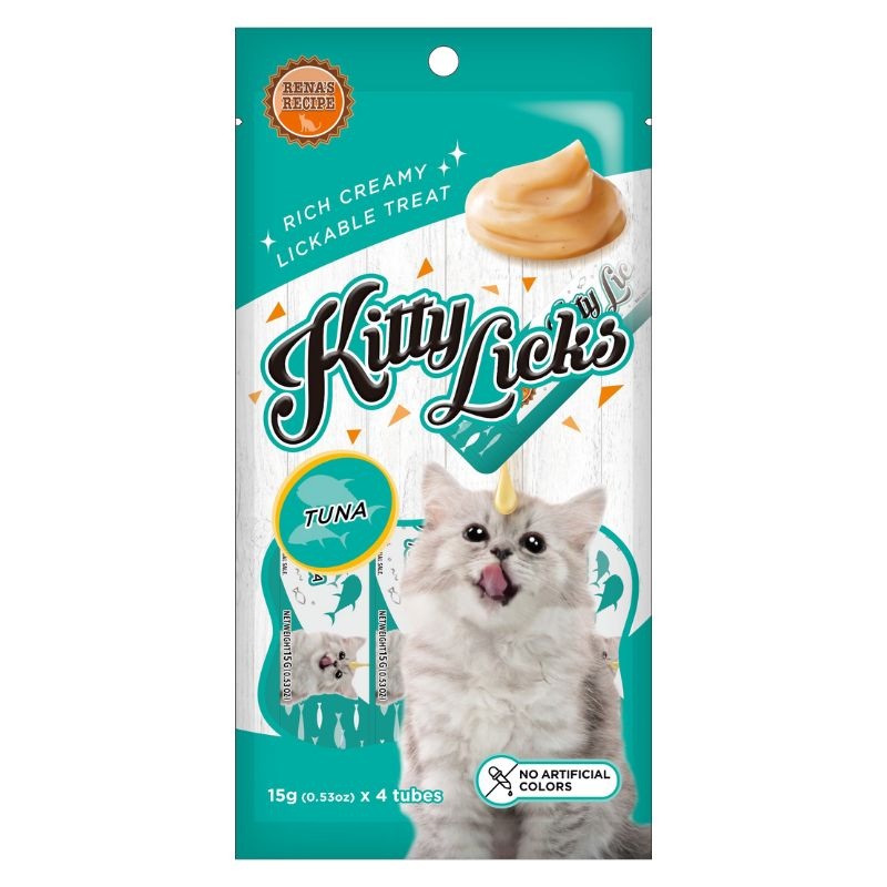 Rena Kitty Licks Cat Treats – Tuna (15g x 4 tubes)
