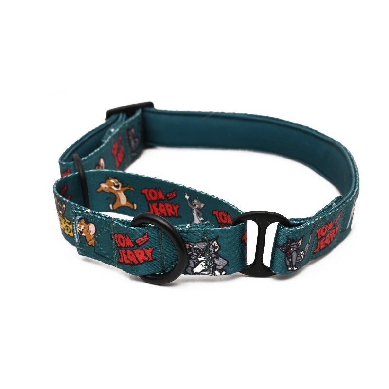 Tom and Jerry Martingale Collar for Dogs  Happy Green