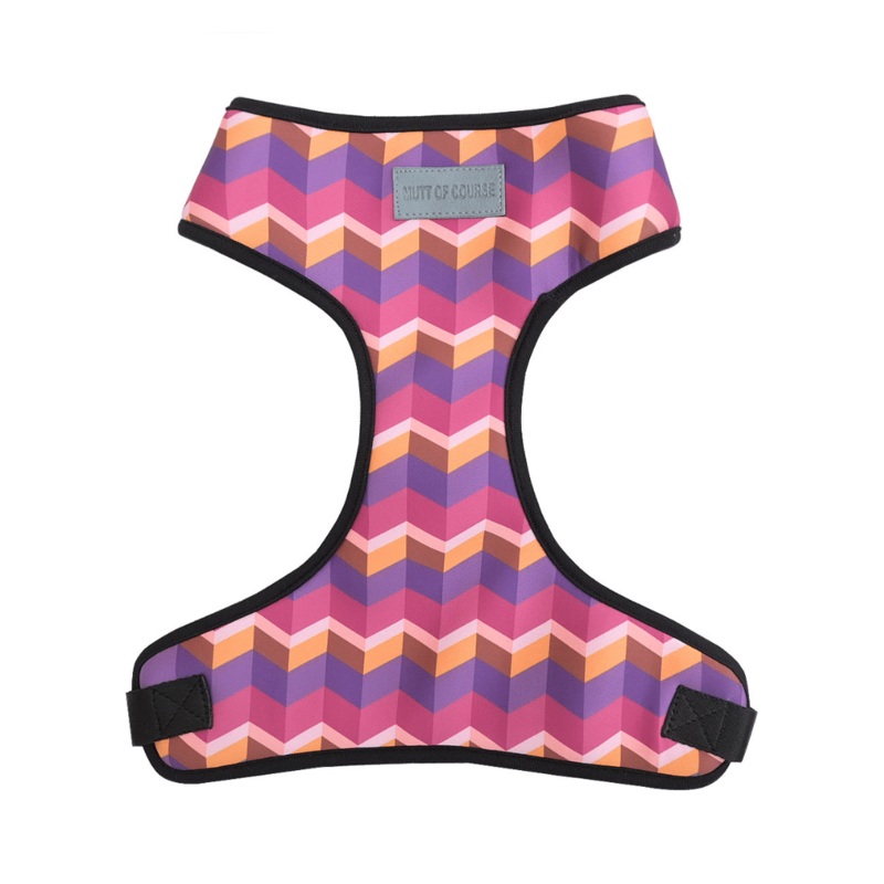Mutt Of Course Chest Harness for Dogs – Geometrical Dark