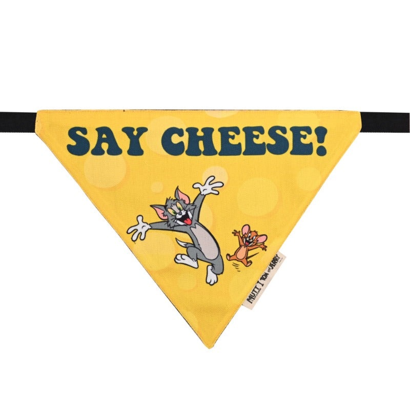 Tom and Jerry Bandana for Dogs  Say Cheese
