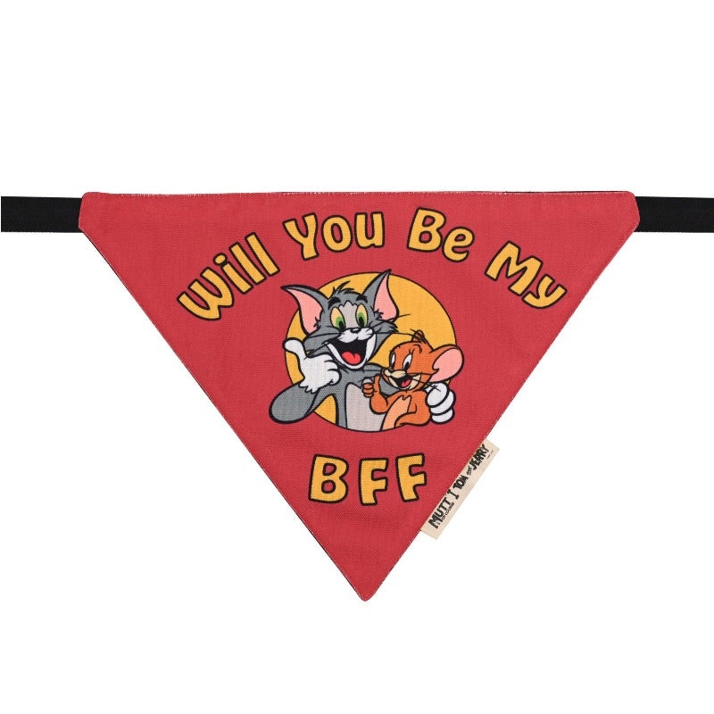 Tom and Jerry Bandana for Dogs  Will You Be My BFF