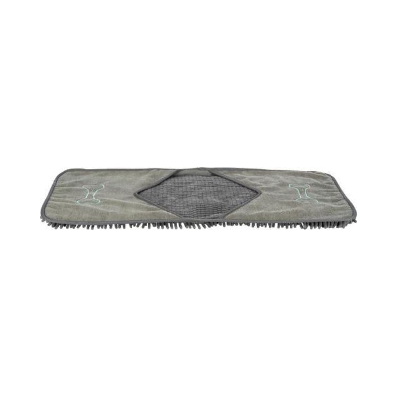 Trixie Towel with Mitt Pockets – Grey