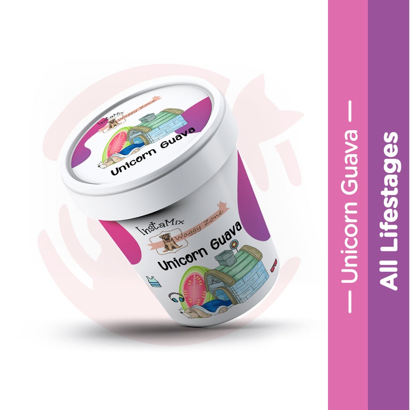 Waggy Zone Vegan Doggy Ice Cream Insta Mix – Unicorn Guava (40g)