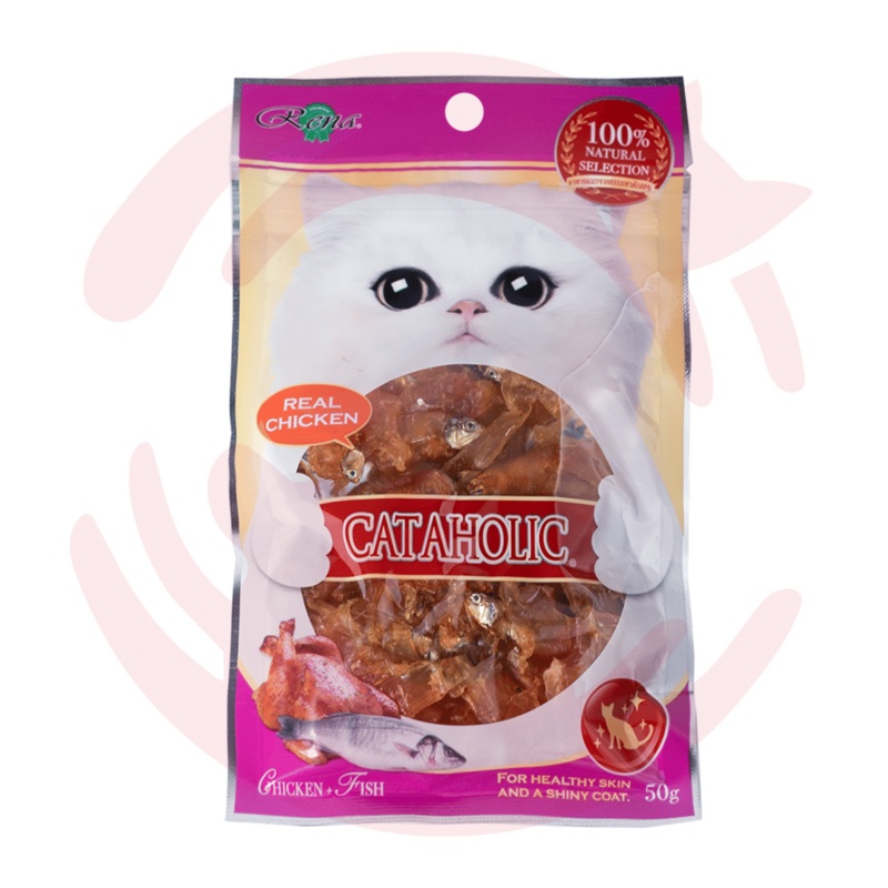 Cataholic Cat Treat – Neko Cat Soft Spiral Chicken and Fish