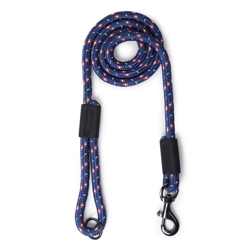 ZL Reflective Rope Dog Leash – Blue