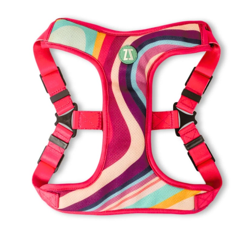 Zoomiez Adjustable Step-in Mesh Dog Harness – Swirl