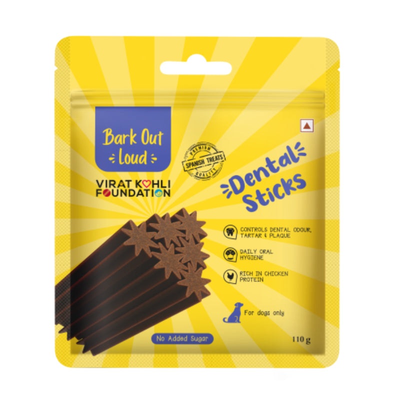 Bark Out Loud By Vivaldis Dog Treats – Dental Sticks (110g)
