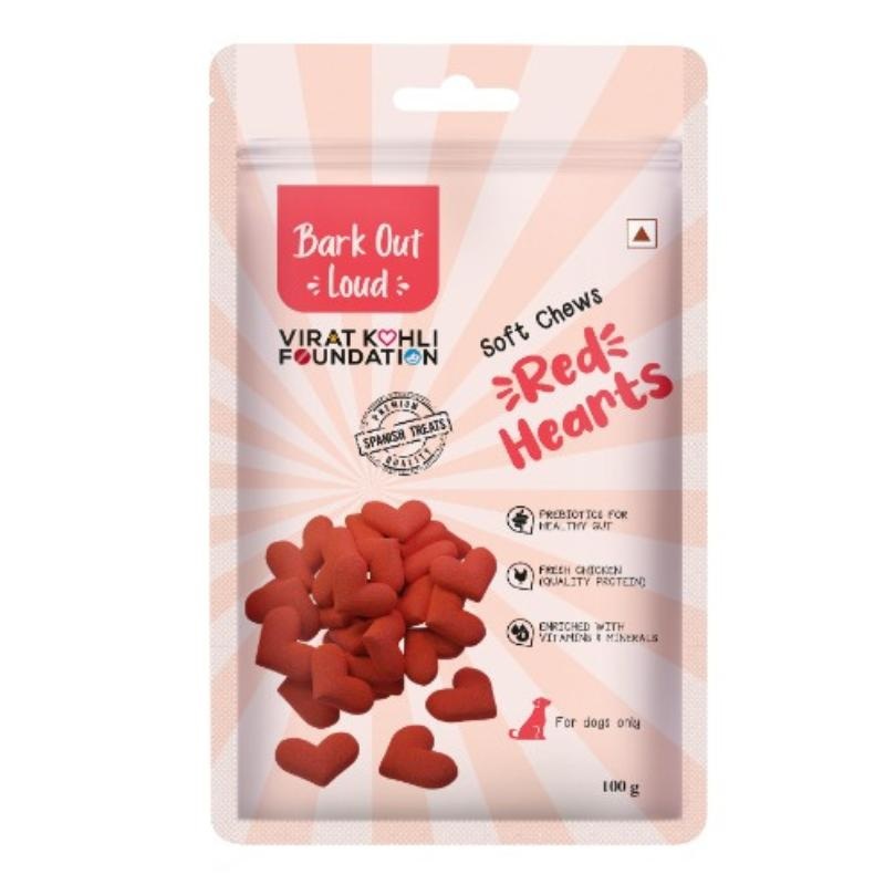 Bark Out Loud By Vivaldis Dog Treats – Red Heart Treats (100g)