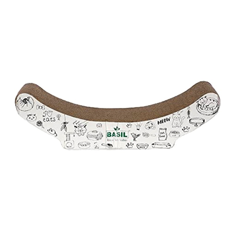 Basil Cat Scratcher Cardboard with Cat Nip