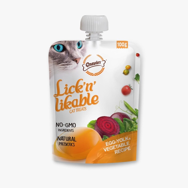 Gnawlers  Lick n Lickables ( Egg-Yolk & Vegetable ) Recipe – 100g