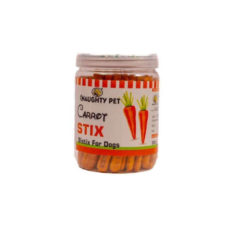 Naughty Pet Dog Treats – Carrot Stix Jar (Veg) (300g)