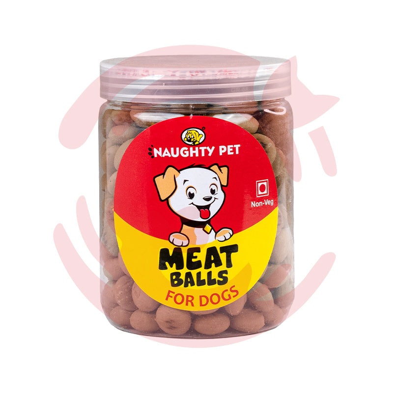 Naughty Pet Dog Treats – Meat Balls Jar (Non-Veg) (300g)