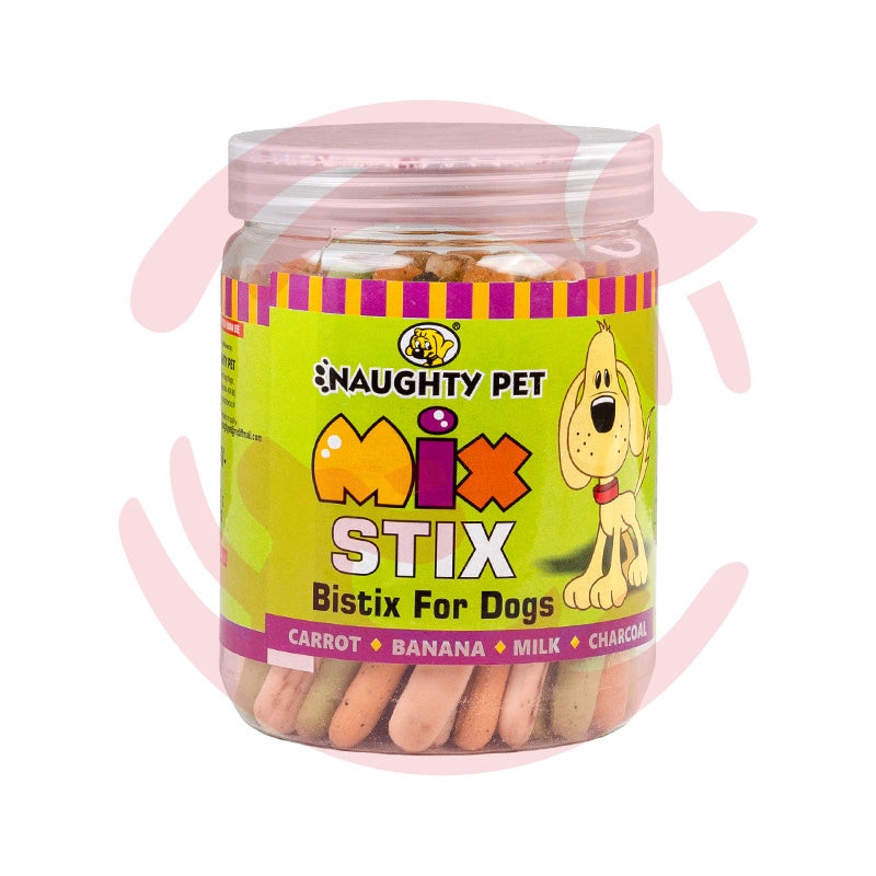 Naughty Pet Dog Treats – Mix Stix Jar (Veg) (300g)