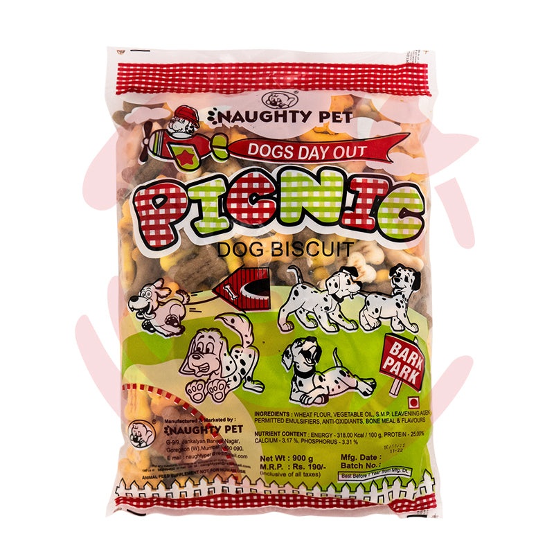 Naughty Pet Dog Treats – Picnic Biscuits (800g)