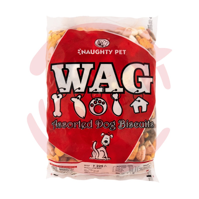 Naughty Pet Dog Treats – Wag Biscuits (800g)