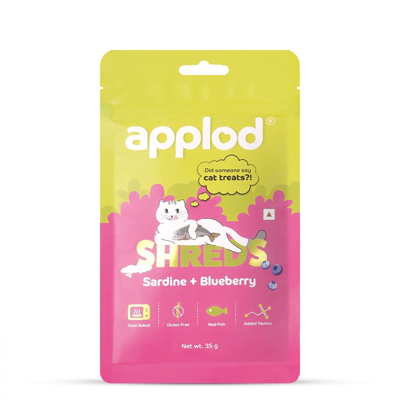 Applod Sardine with Blueberry Soft Cat Treat – 35 Gm