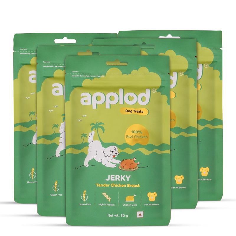 Applod Tender Chicken Breast Jerky Dog Treat 50 Gm – Pack of 5
