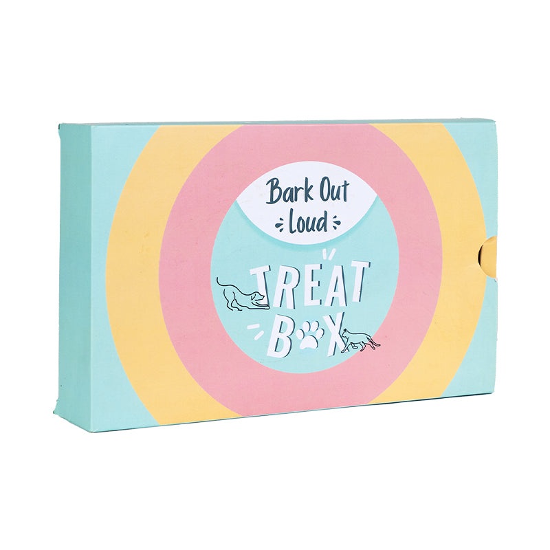 Bark Out Loud Treat Gift Box – 4 Delicious Chewstix Treats for Cats and Dogs