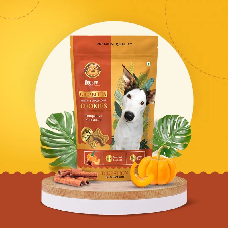 Dogsee Gigabytes – Cookies for Dogs – Pumpkin and Cinnamon