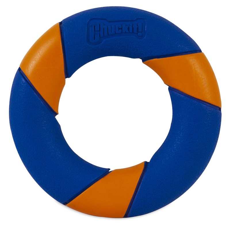 Chuckit! Ultra Squeaker Ring|ORANGE/BLUE|ONE SIZE