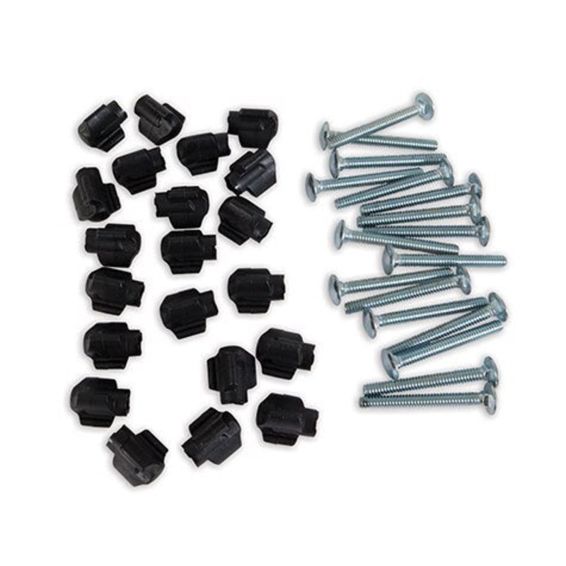1.75 Tri Wing Kennel Screws|CHROME/BLACK|4 PACK|13 PACK