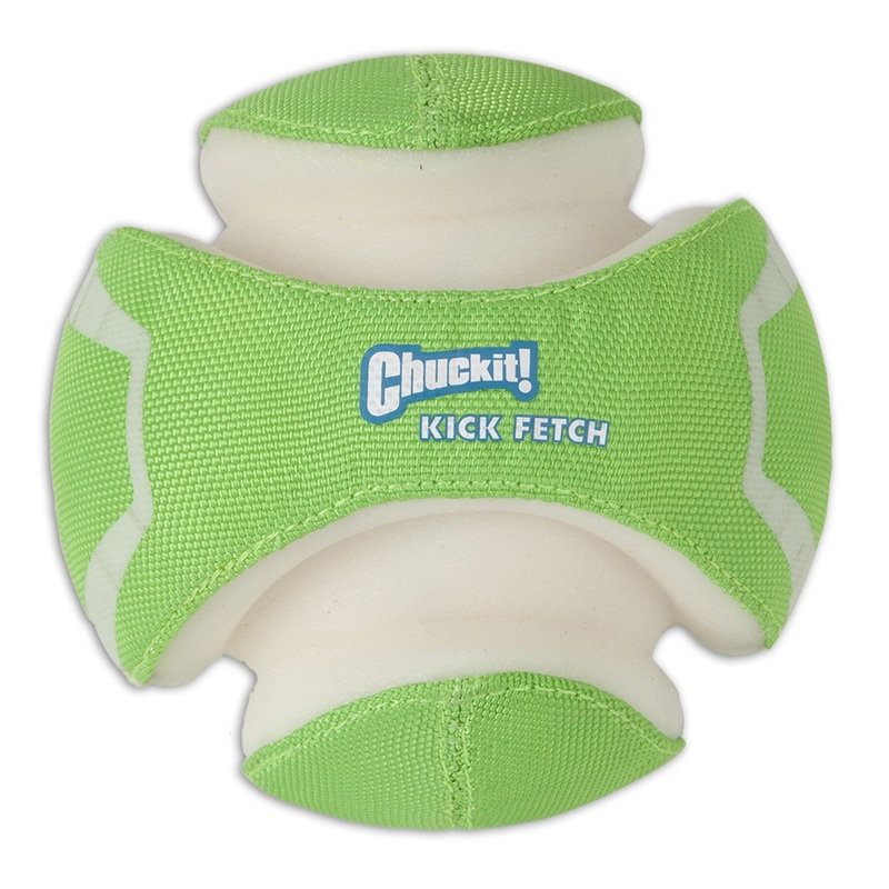 Chuckit! Kick Fetch Max Glow|GLOW GREEN/WHITE|SMALL|LARGE