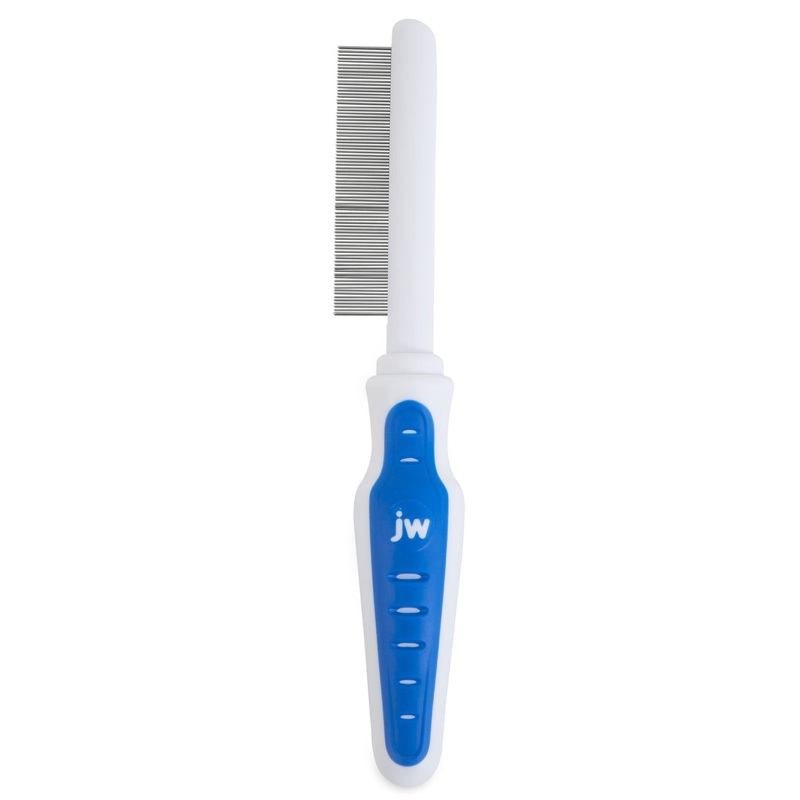 JW Gripsoft Flea Comb|GRAY/YELLOW|ONE SIZE