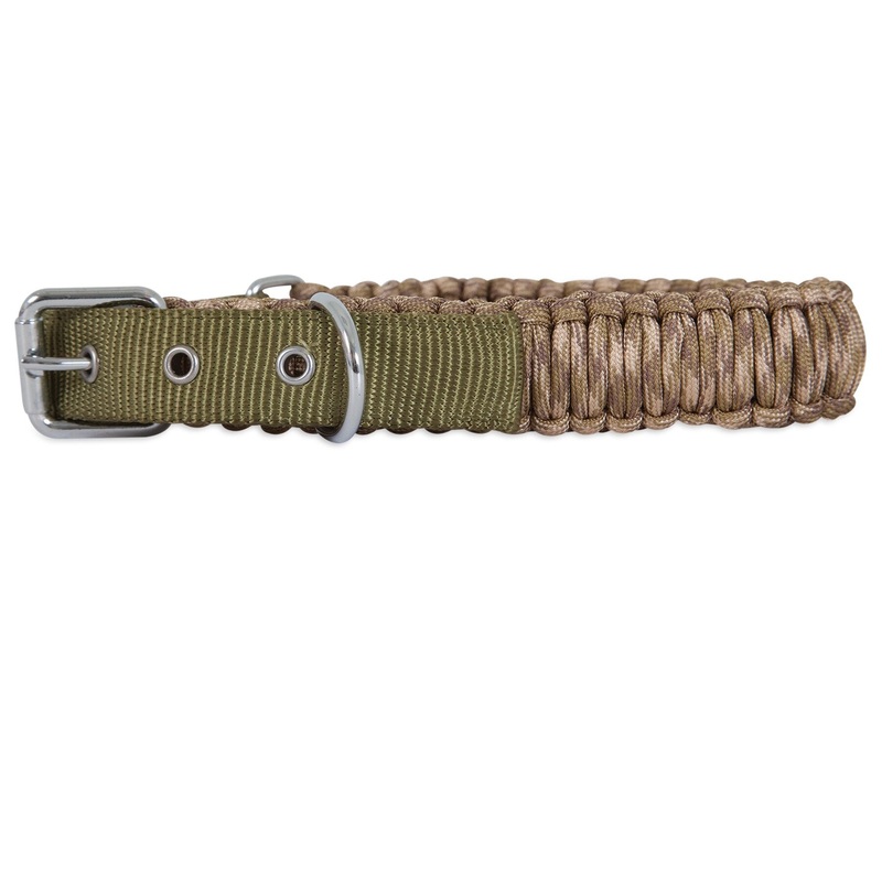 Aspen Pet Paracord Dog Collar|CAMO|BLACK|PINK WIDOW|MEDIUM|SMALL