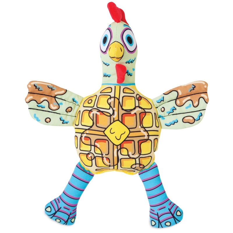 FAT CAT Foodies Chicken ‘n Waffles Dog Toy
