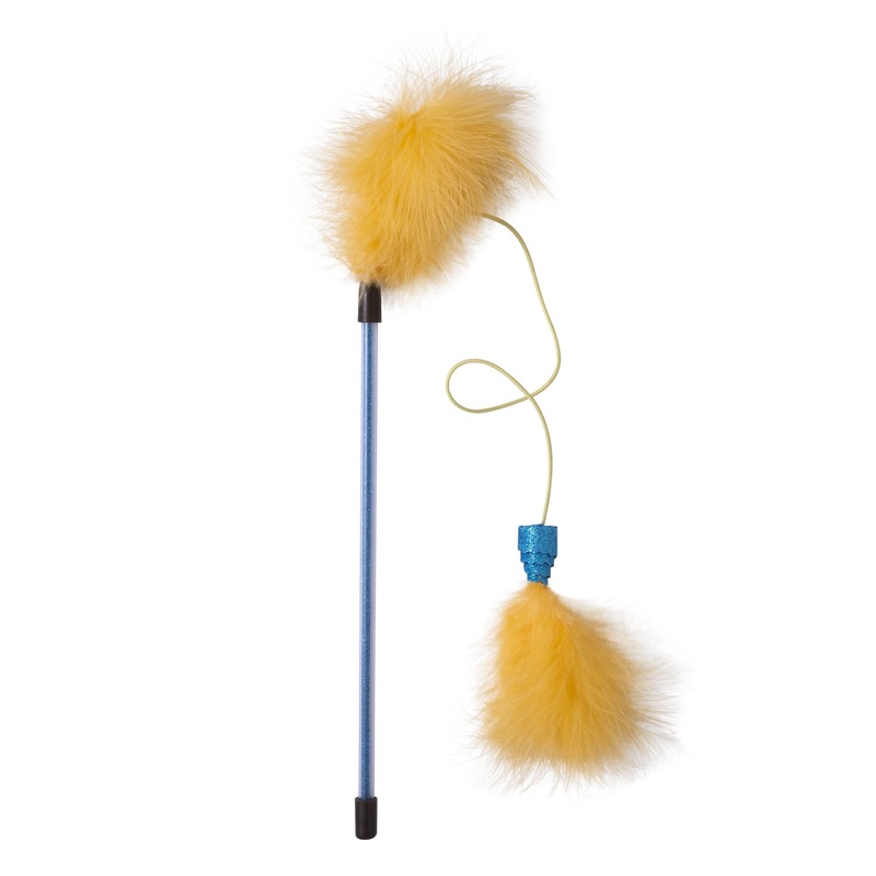 JW Feather Wand Cat Toy|FEATHER|ONE SIZE