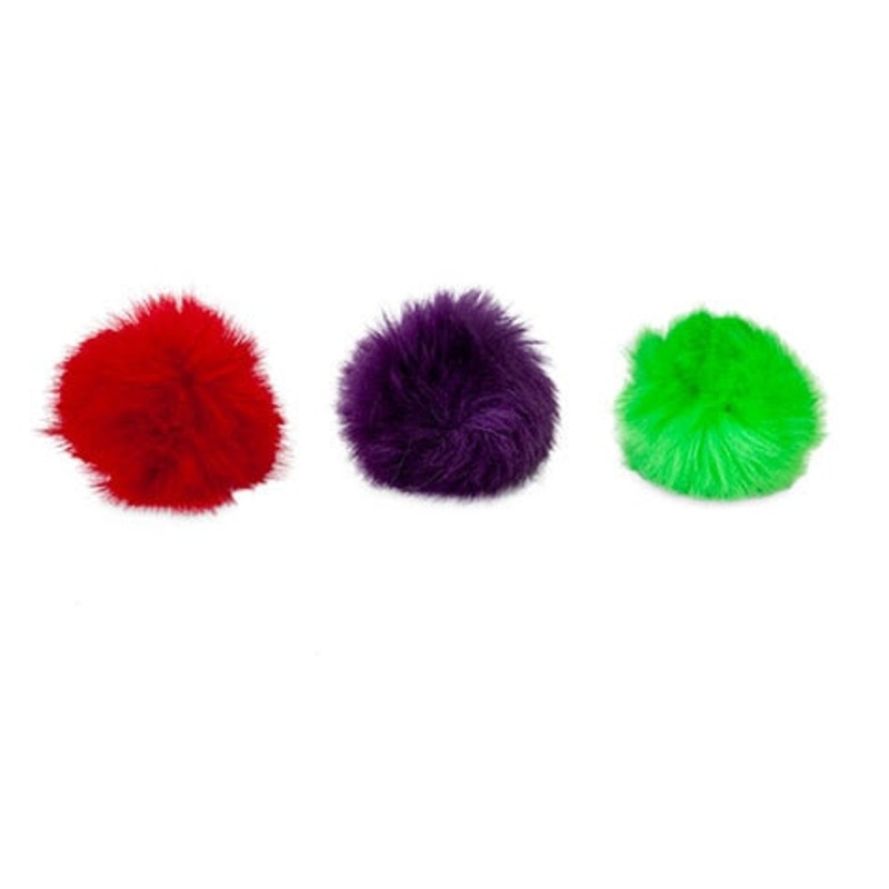 JW Fun Fluffs Cat Toy|FUN FLUFFS|3 PACK