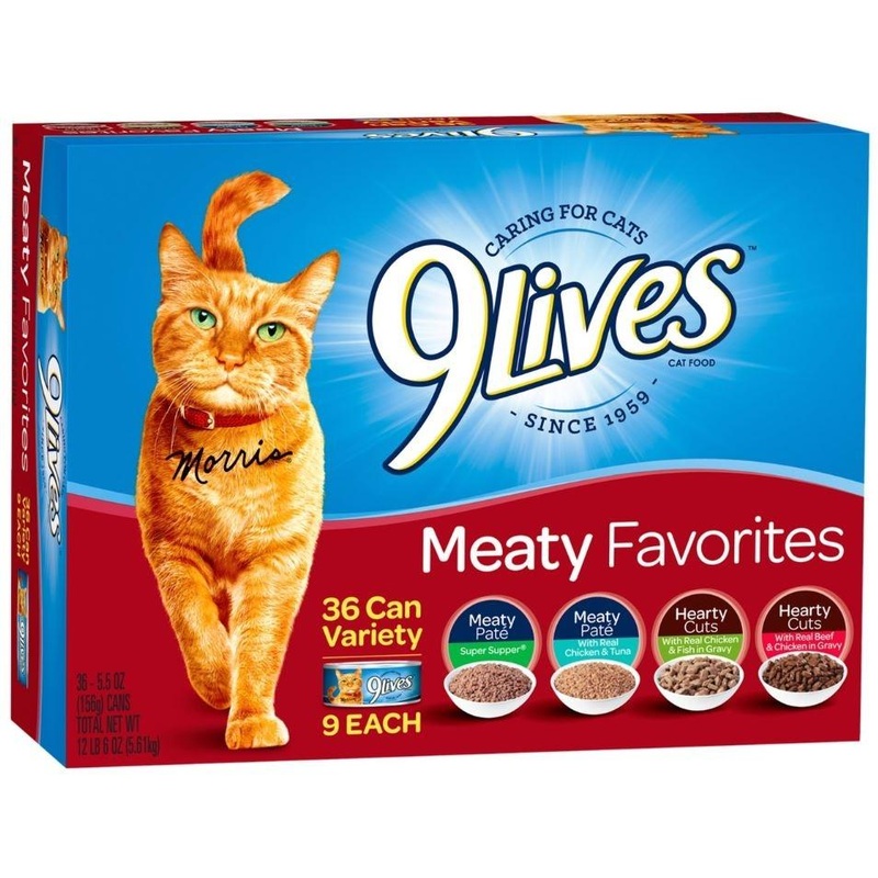 9 Lives Meaty Favorites Variety Pack Canned Cat Food