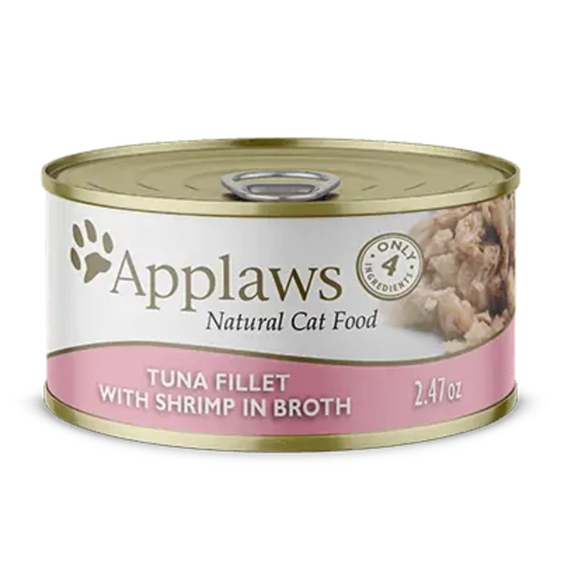 Applaws Natural Wet Cat Food Tuna with Shrimp in Broth