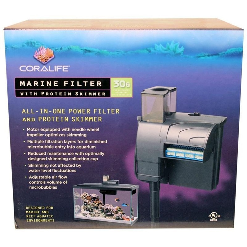 CORALIFE MARINE FILTER WITH PROTEIN SKIMMER